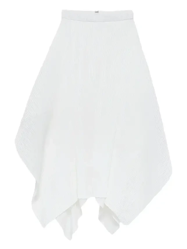 JW Anderson Women's Pleated Handkerchief-Hem Skirt