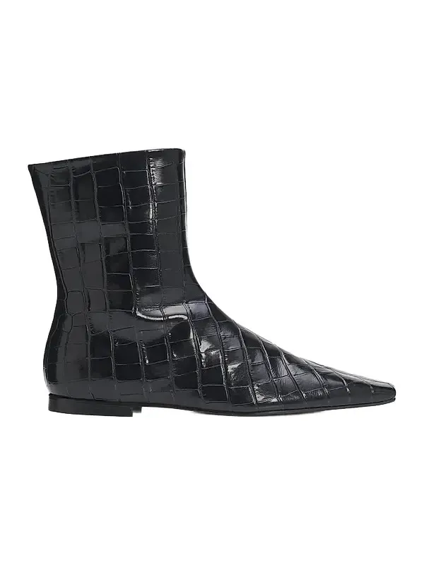 Women's Croc-Embossed Leather Chelsea Boots Women's Croc-Embossed Leather Chelsea Boots