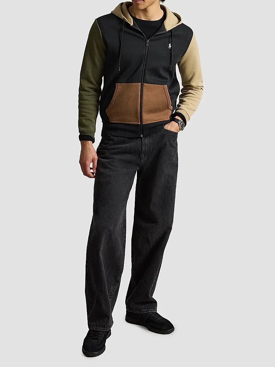 Polo Ralph Lauren Men's Double-Knit Zip-Front Hoodie | Thumbnail 2 Polo Ralph Lauren Men's Double-Knit Zip-Front Hoodie | Thumbnail 2