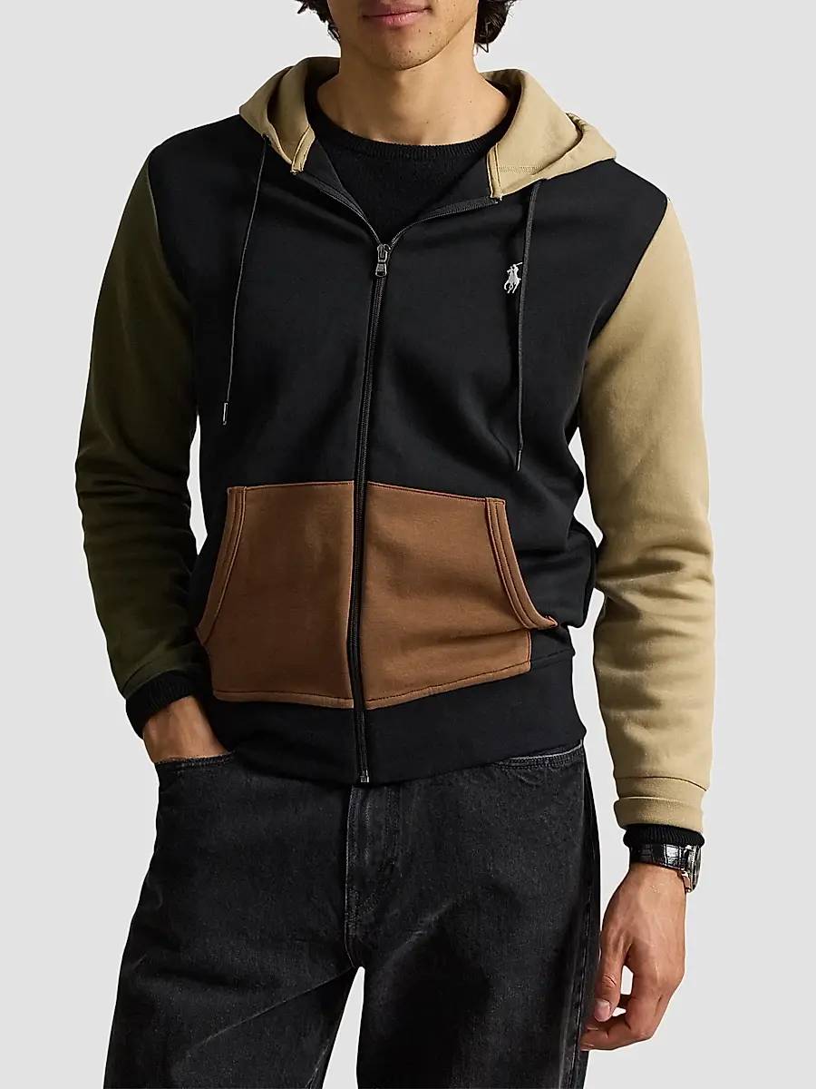 Polo Ralph Lauren Men's Double-Knit Zip-Front Hoodie | Thumbnail 4 Polo Ralph Lauren Men's Double-Knit Zip-Front Hoodie | Thumbnail 4