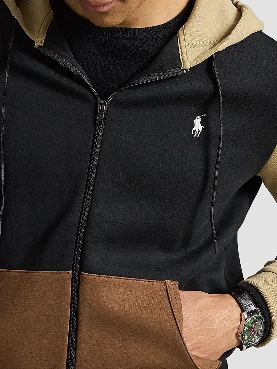 Polo Ralph Lauren Men's Double-Knit Zip-Front Hoodie | Thumbnail 5 Polo Ralph Lauren Men's Double-Knit Zip-Front Hoodie | Thumbnail 5