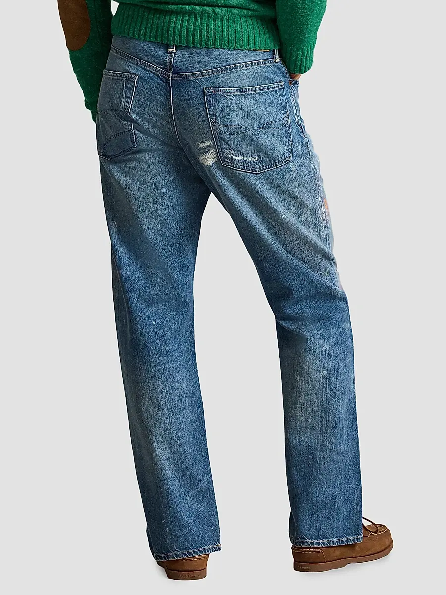 Polo Ralph Lauren Men's Vintage Classic Distressed Jeans | Thumbnail 3 Polo Ralph Lauren Men's Vintage Classic Distressed Jeans | Thumbnail 3