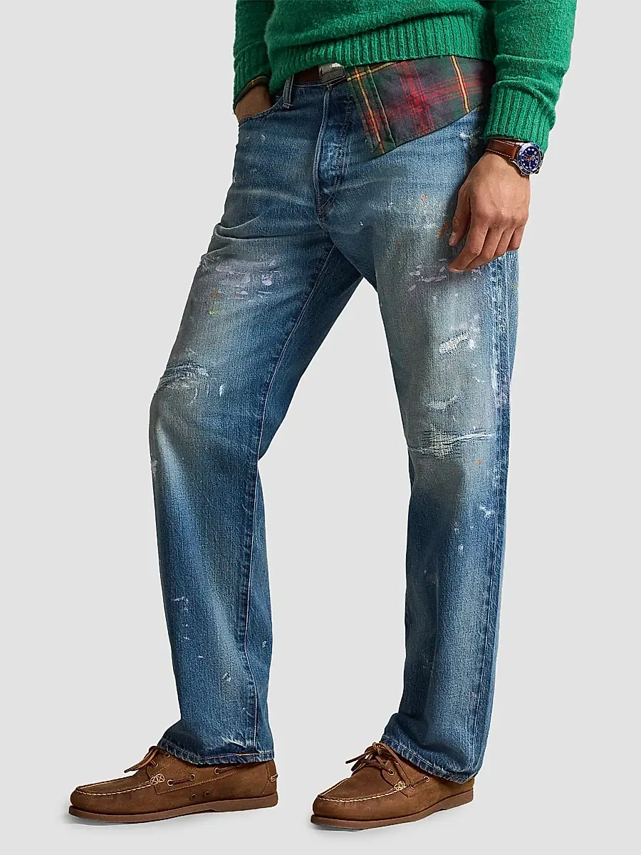 Polo Ralph Lauren Men's Vintage Classic Distressed Jeans | Thumbnail 6 Polo Ralph Lauren Men's Vintage Classic Distressed Jeans | Thumbnail 6