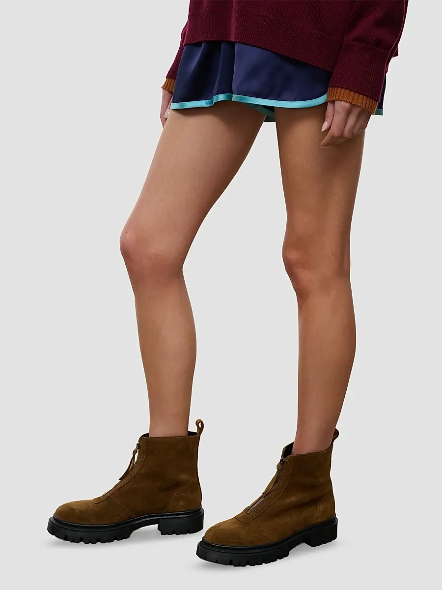 Staud Women's Miles 50MM Suede Ankle Boots | Thumbnail 2 Staud Women's Miles 50MM Suede Ankle Boots | Thumbnail 2