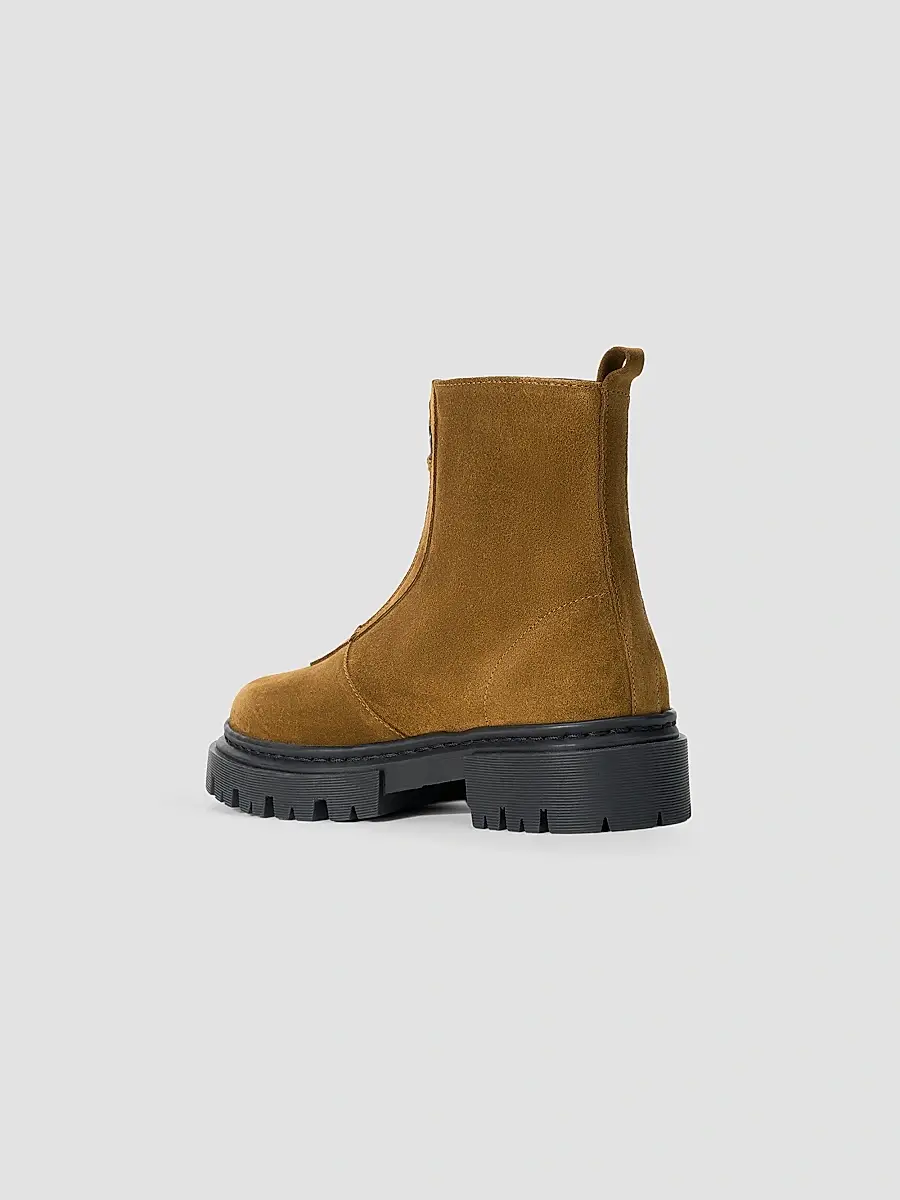 Staud Women's Miles 50MM Suede Ankle Boots | Thumbnail 4 Staud Women's Miles 50MM Suede Ankle Boots | Thumbnail 4