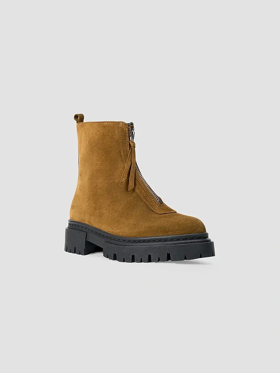 Staud Women's Miles 50MM Suede Ankle Boots | Thumbnail 5 Staud Women's Miles 50MM Suede Ankle Boots | Thumbnail 5