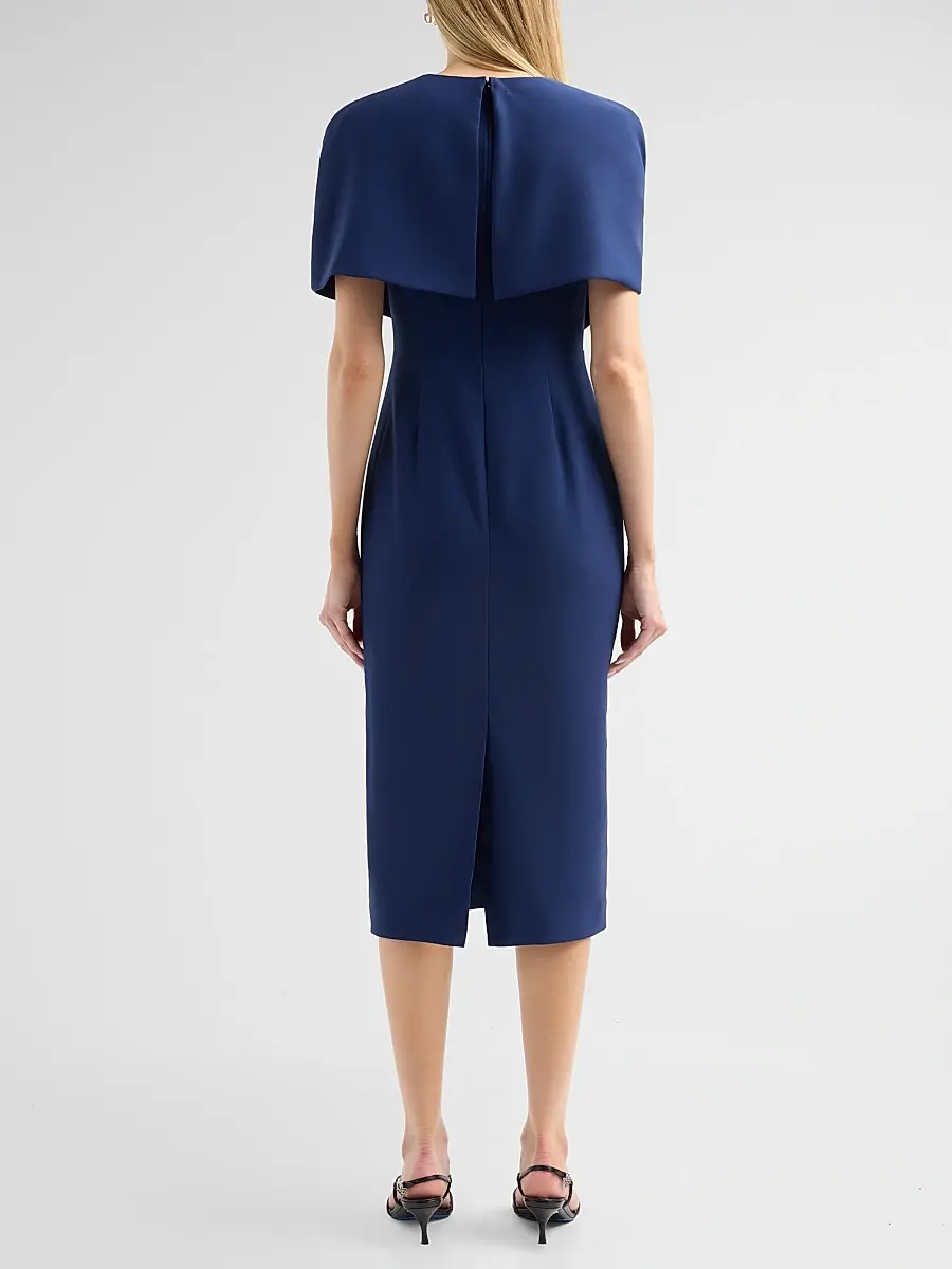BADGLEY MISCHKA Women's Drape Knotted Cocktail Dress | Thumbnail 3 BADGLEY MISCHKA Women's Drape Knotted Cocktail Dress | Thumbnail 3