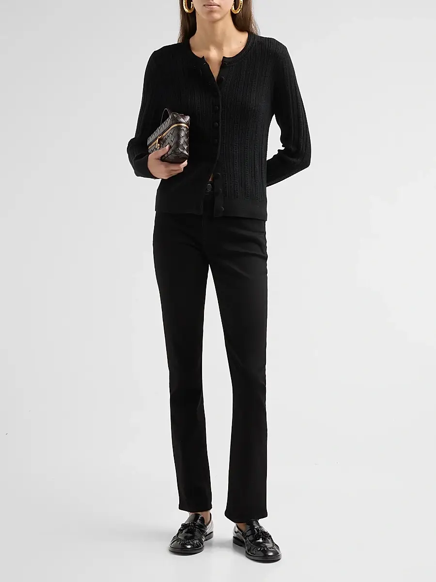 rag & bone Women's Rhodes Wool Crewneck Cardigan | Thumbnail 2 rag & bone Women's Rhodes Wool Crewneck Cardigan | Thumbnail 2