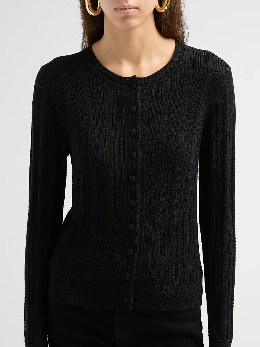 rag & bone Women's Rhodes Wool Crewneck Cardigan | Thumbnail 5 rag & bone Women's Rhodes Wool Crewneck Cardigan | Thumbnail 5