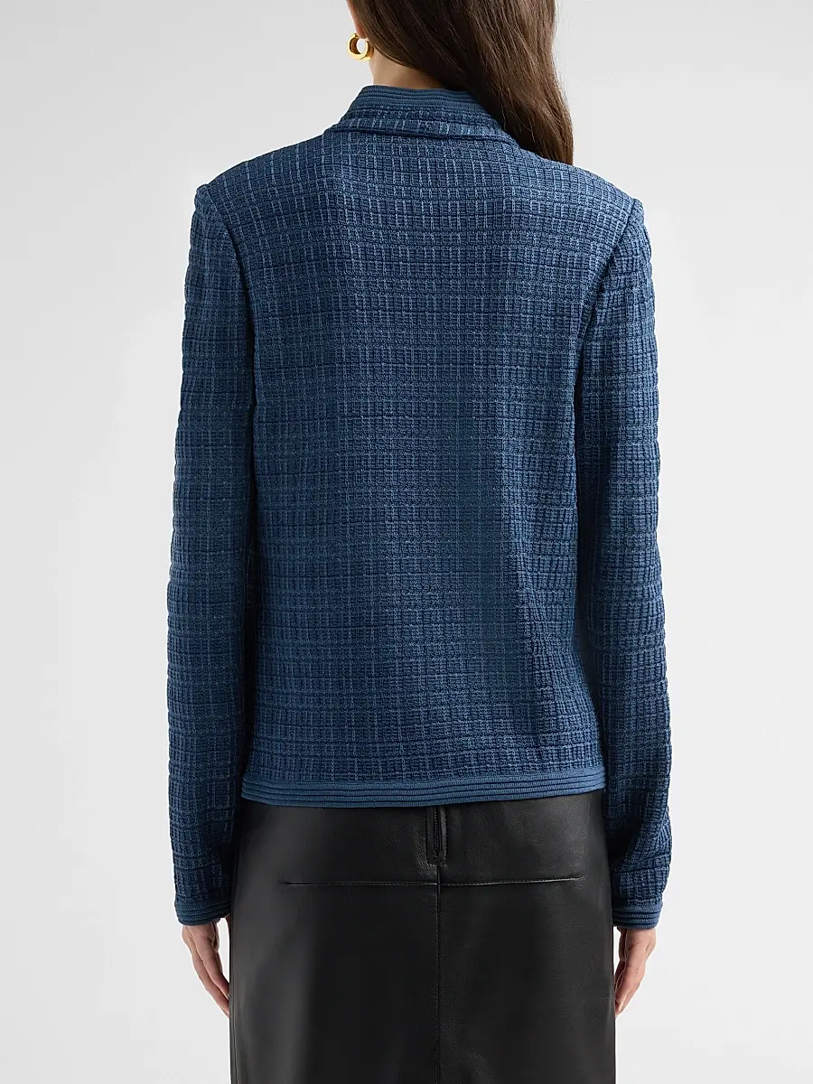 Misook Women's Tonal Tweed Knit Jacket | Thumbnail 3 Misook Women's Tonal Tweed Knit Jacket | Thumbnail 3