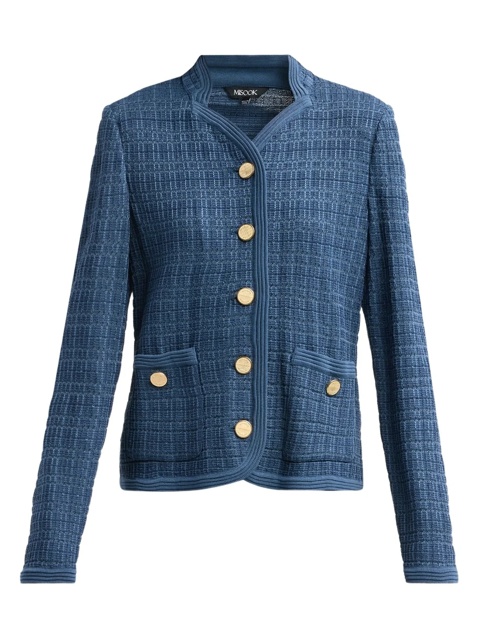 Misook Women's Tonal Tweed Knit Jacket