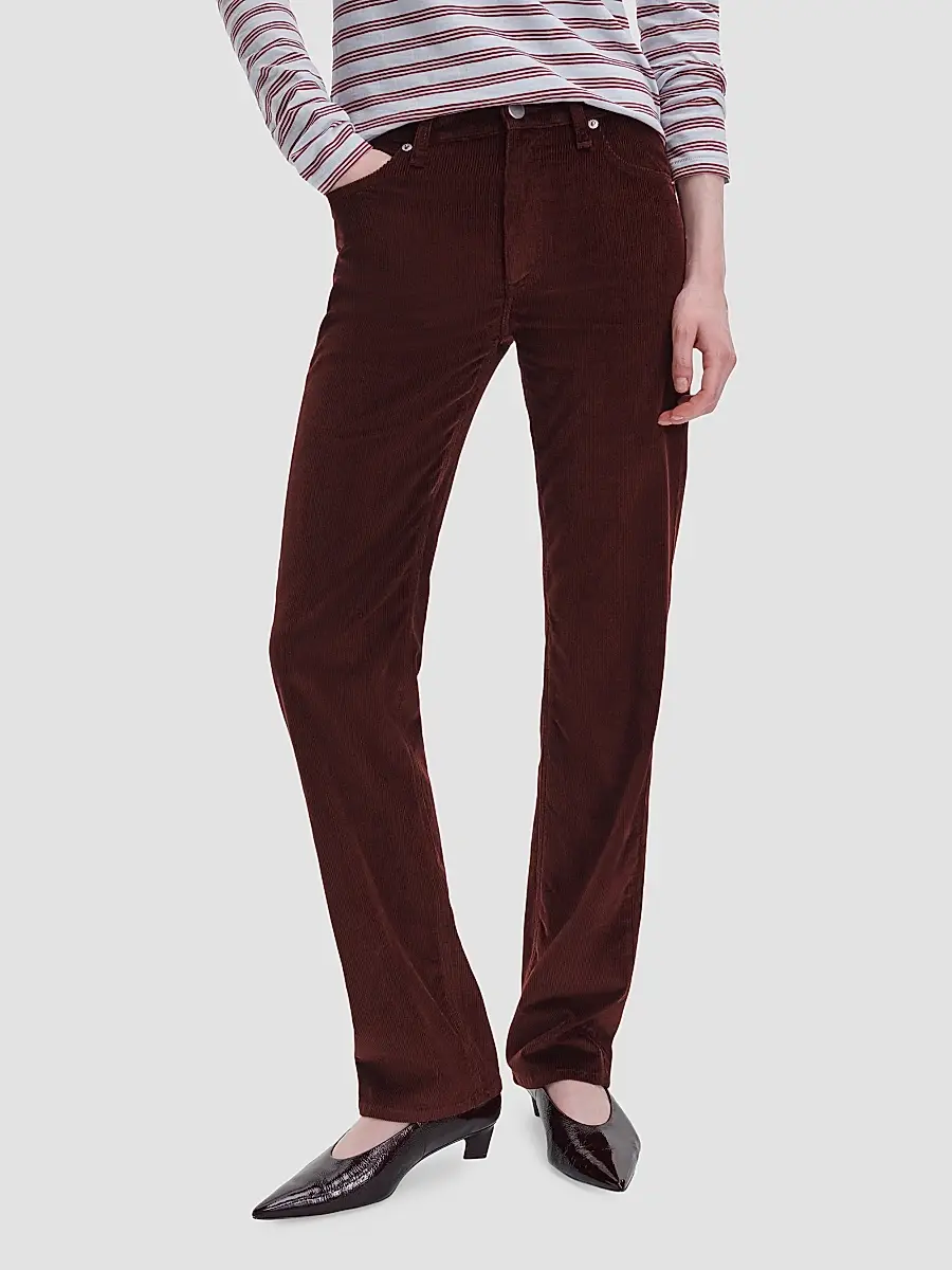 rag & bone Women's Harlow Corduroy High-Rise Slim-Leg Pants | Thumbnail 4 rag & bone Women's Harlow Corduroy High-Rise Slim-Leg Pants | Thumbnail 4
