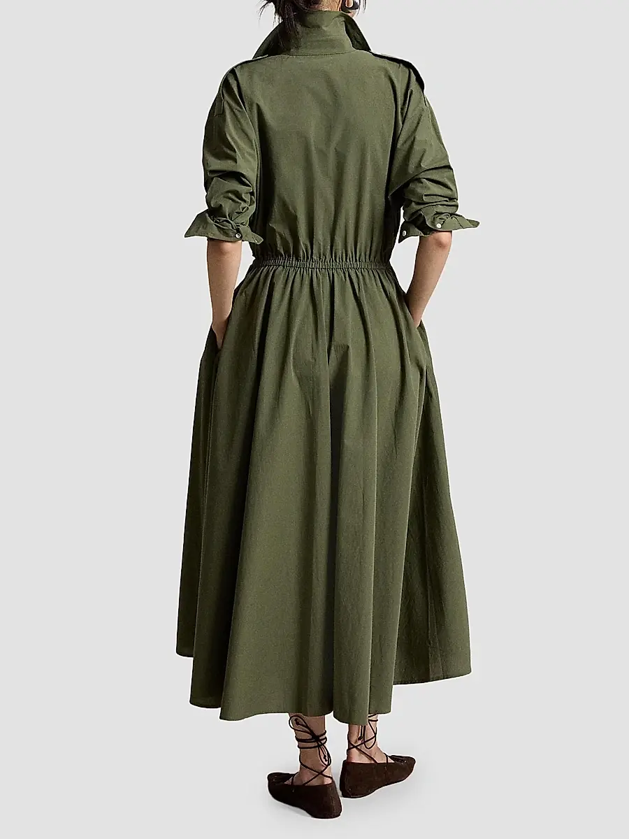 Polo Ralph Lauren Women's Cotton Canvas Utility Shirtdress | Thumbnail 3 Polo Ralph Lauren Women's Cotton Canvas Utility Shirtdress | Thumbnail 3