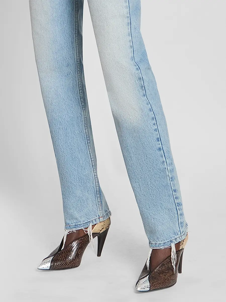 Isabel Marant Women's Luza 90MM Colorblocked Snakeskin-Embossed Leather Pumps | Thumbnail 2