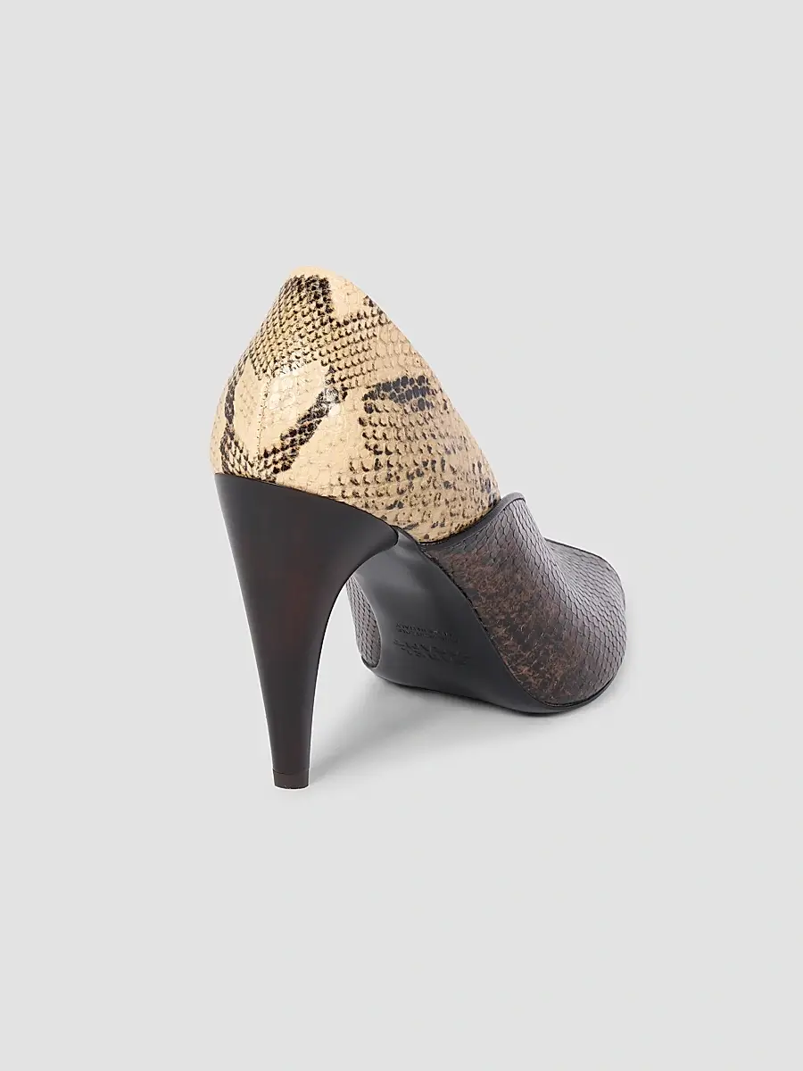 Isabel Marant Women's Luza 90MM Colorblocked Snakeskin-Embossed Leather Pumps | Thumbnail 4