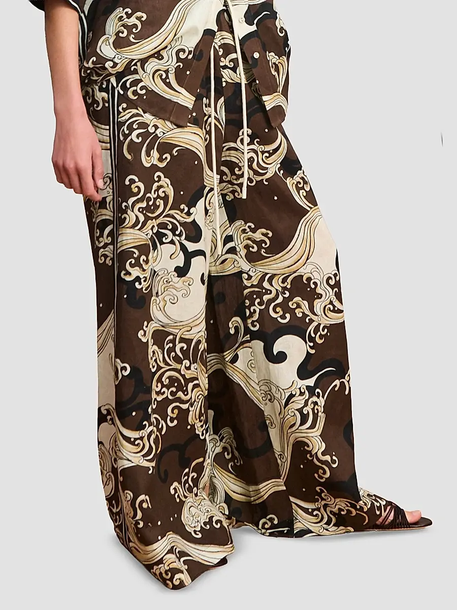 ALÉMAIS Women's Otis Wave Wide-Leg Pants | Thumbnail 6 ALÉMAIS Women's Otis Wave Wide-Leg Pants | Thumbnail 6