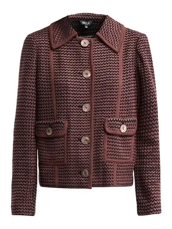 Women's Zigzag Knit Relaxed Jacket
