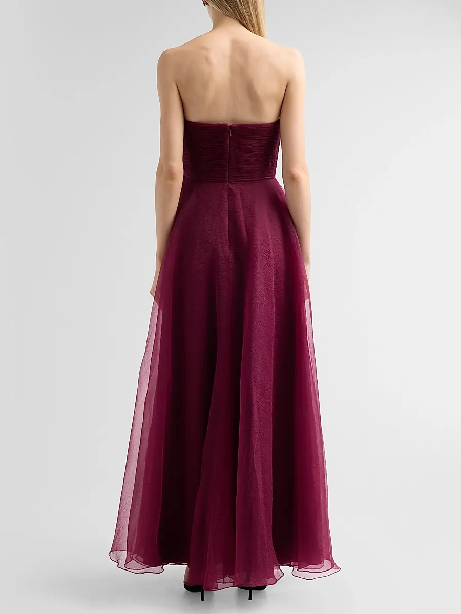 THEIA Women's Lyon Organza Rose Strapless Gown | Thumbnail 3 THEIA Women's Lyon Organza Rose Strapless Gown | Thumbnail 3