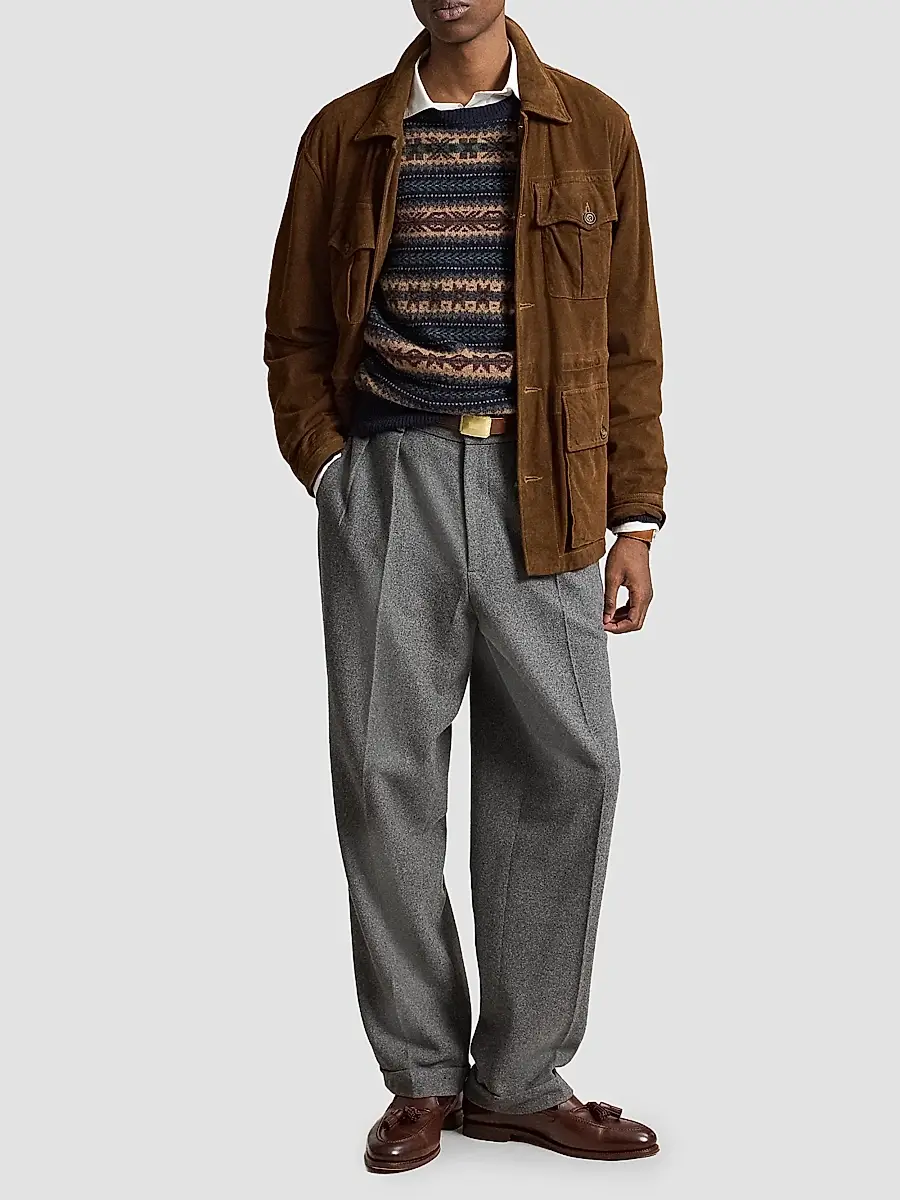 Polo Ralph Lauren Men's Suede Utility Jacket | Thumbnail 2 Polo Ralph Lauren Men's Suede Utility Jacket | Thumbnail 2