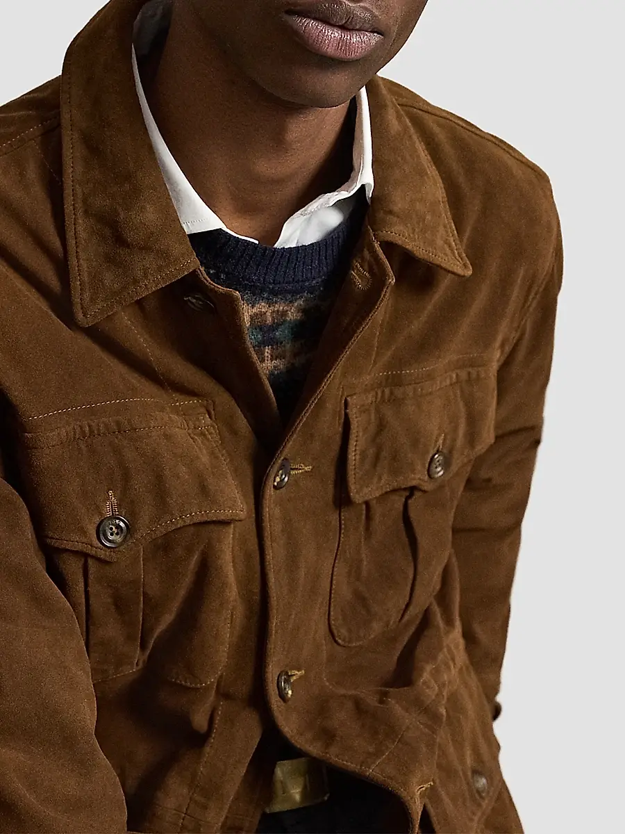Polo Ralph Lauren Men's Suede Utility Jacket | Thumbnail 5 Polo Ralph Lauren Men's Suede Utility Jacket | Thumbnail 5