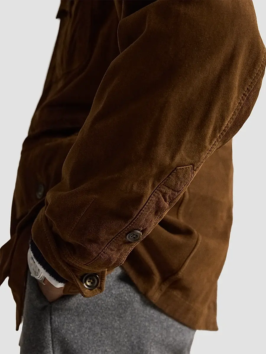 Polo Ralph Lauren Men's Suede Utility Jacket | Thumbnail 7 Polo Ralph Lauren Men's Suede Utility Jacket | Thumbnail 7