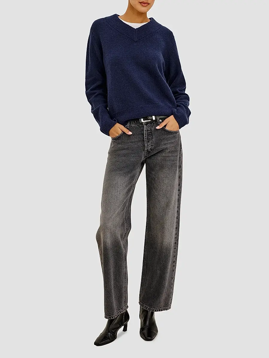 RAILS Women's Lidya Cotton-Wool V-Neck Sweater | Thumbnail 2 RAILS Women's Lidya Cotton-Wool V-Neck Sweater | Thumbnail 2