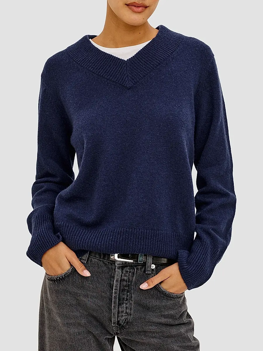 RAILS Women's Lidya Cotton-Wool V-Neck Sweater | Thumbnail 4 RAILS Women's Lidya Cotton-Wool V-Neck Sweater | Thumbnail 4