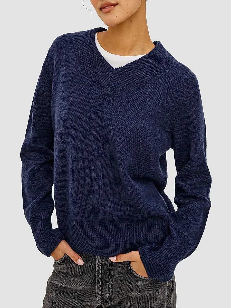 RAILS Women's Lidya Cotton-Wool V-Neck Sweater | Thumbnail 6 RAILS Women's Lidya Cotton-Wool V-Neck Sweater | Thumbnail 6