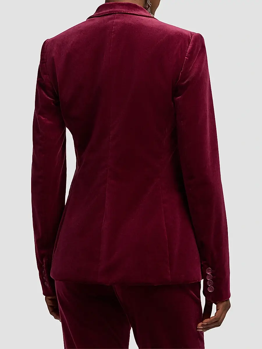 Ralph Lauren Collection Women's Parker Stretch-Velvet Blazer | Thumbnail 3