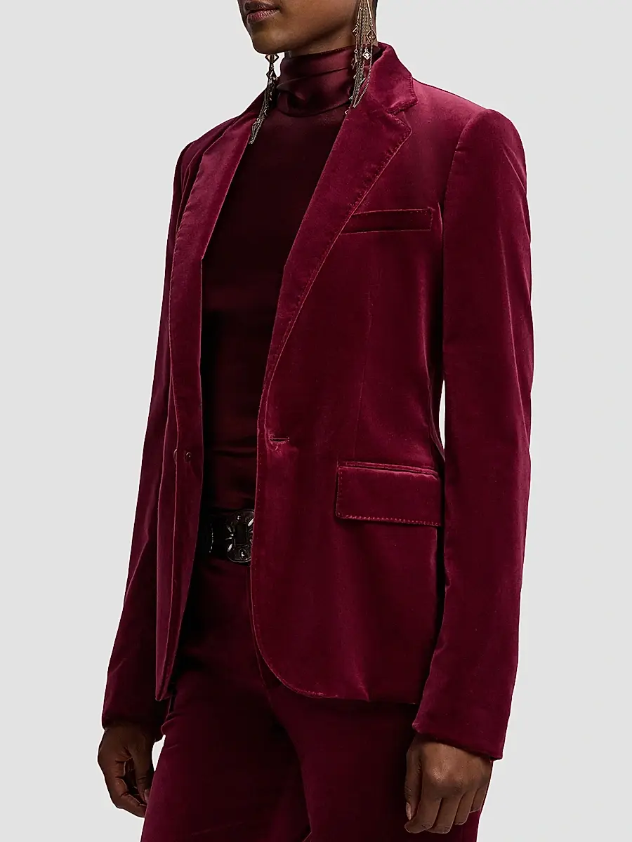 Ralph Lauren Collection Women's Parker Stretch-Velvet Blazer | Thumbnail 5