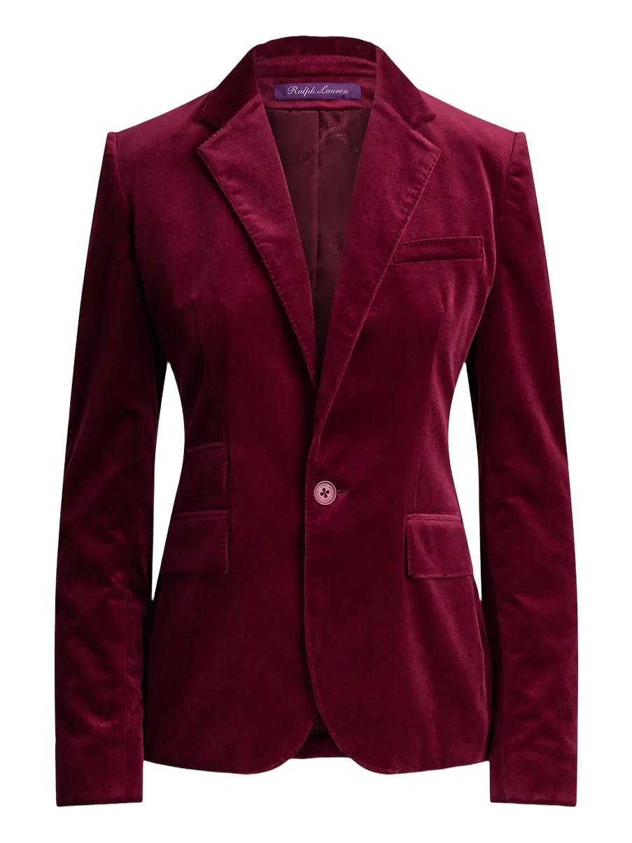 Women's Parker Stretch-Velvet Blazer Women's Parker Stretch-Velvet Blazer
