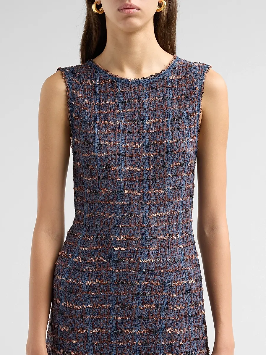 Misook Women's Textured A-Line Dress | Thumbnail 5 Misook Women's Textured A-Line Dress | Thumbnail 5
