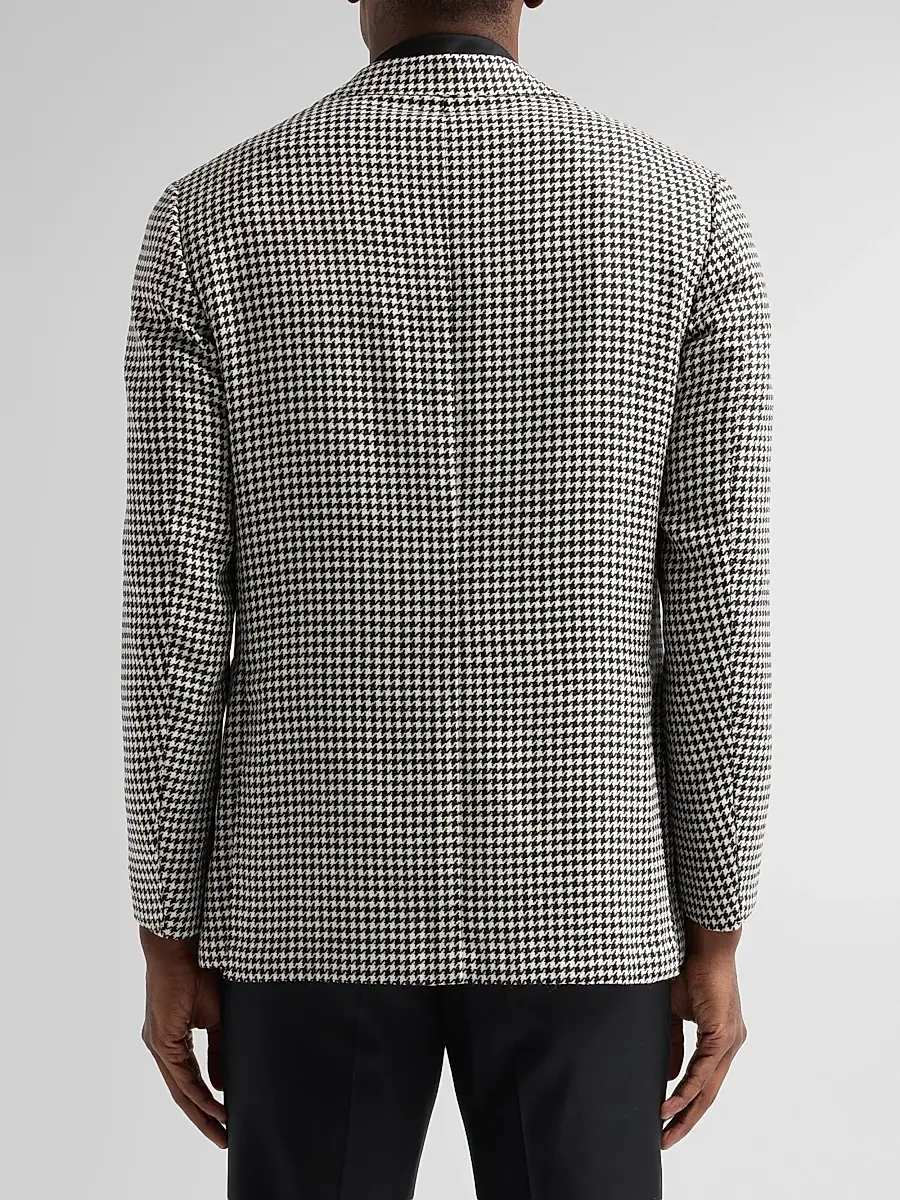 Sartorio Napoli Men's Houndstooth Wool-Alpaca-Silk Sport Coat | Thumbnail 3 Sartorio Napoli Men's Houndstooth Wool-Alpaca-Silk Sport Coat | Thumbnail 3