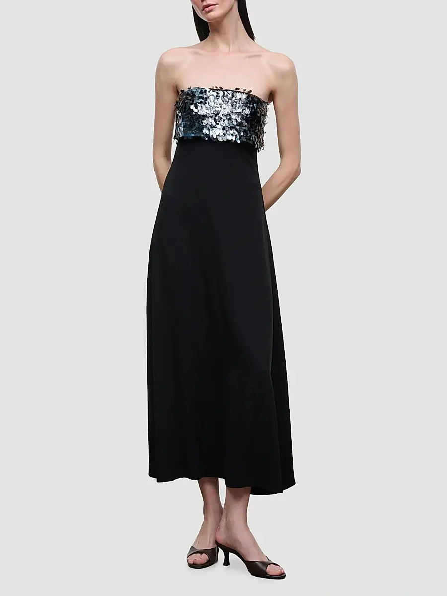 Staud Women's Phoenix Sequined Crinkle Chiffon Gown | Thumbnail 2