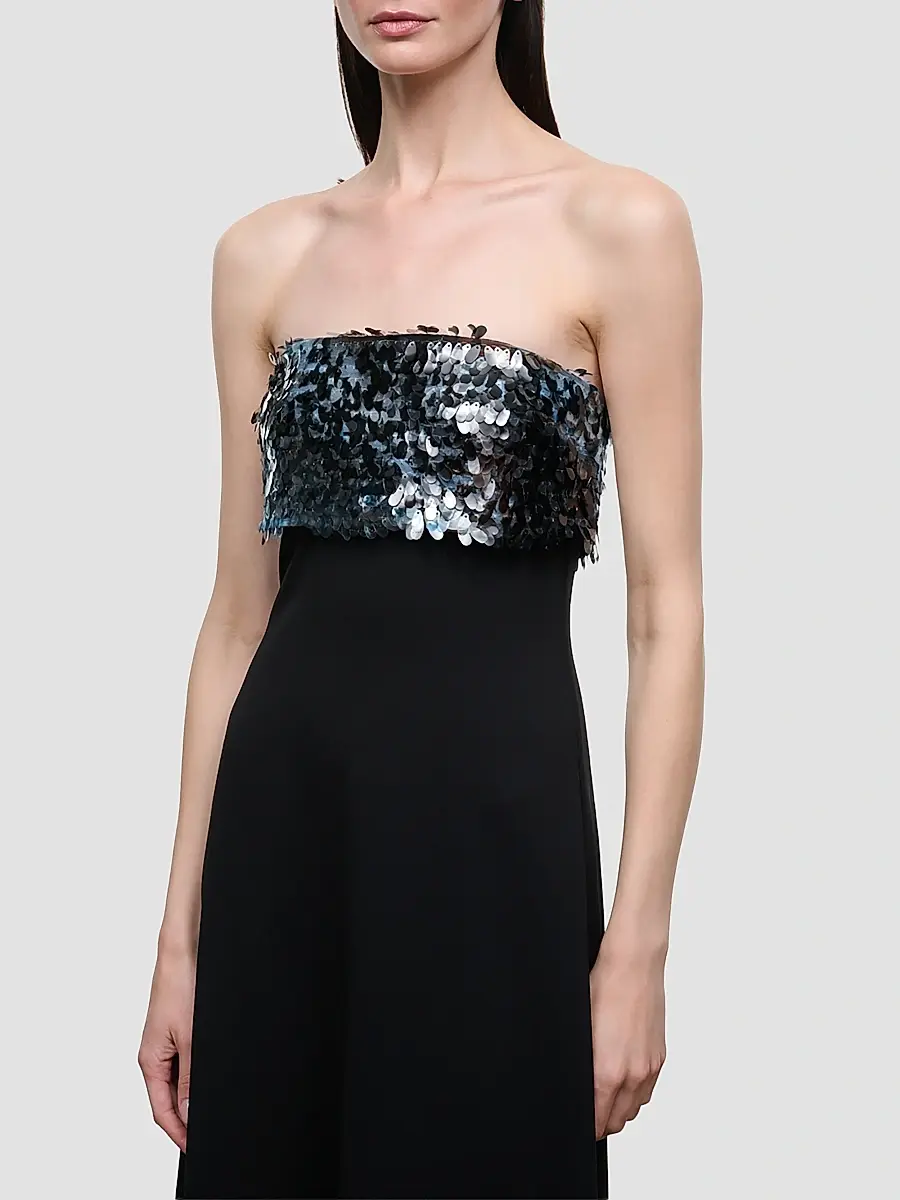 Staud Women's Phoenix Sequined Crinkle Chiffon Gown | Thumbnail 4