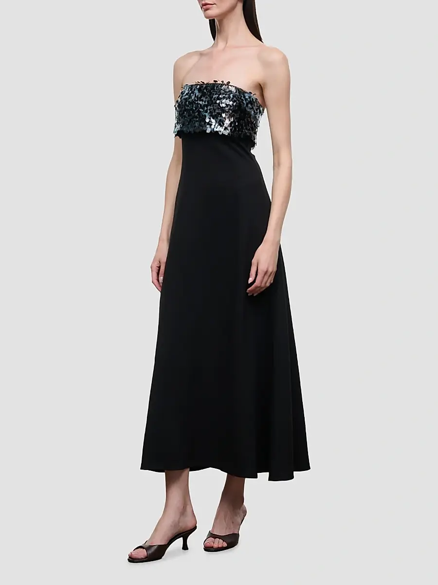 Staud Women's Phoenix Sequined Crinkle Chiffon Gown | Thumbnail 5