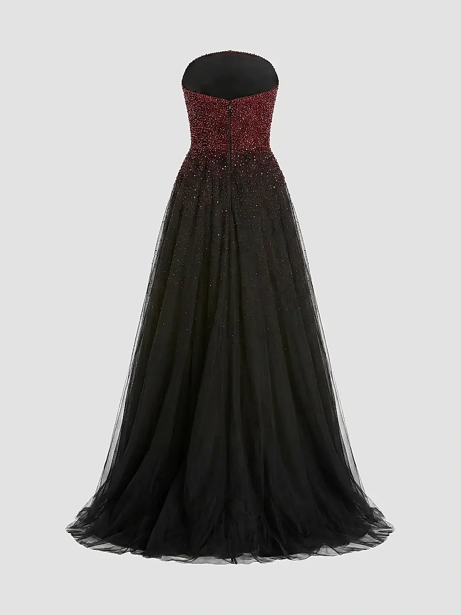 Mac Duggal Women's Embellished Tulle Strapless Ball Gown | Thumbnail 5