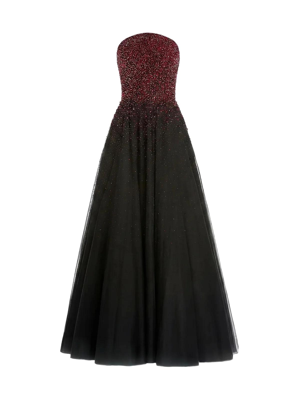 Mac Duggal Women's Embellished Tulle Strapless Ball Gown