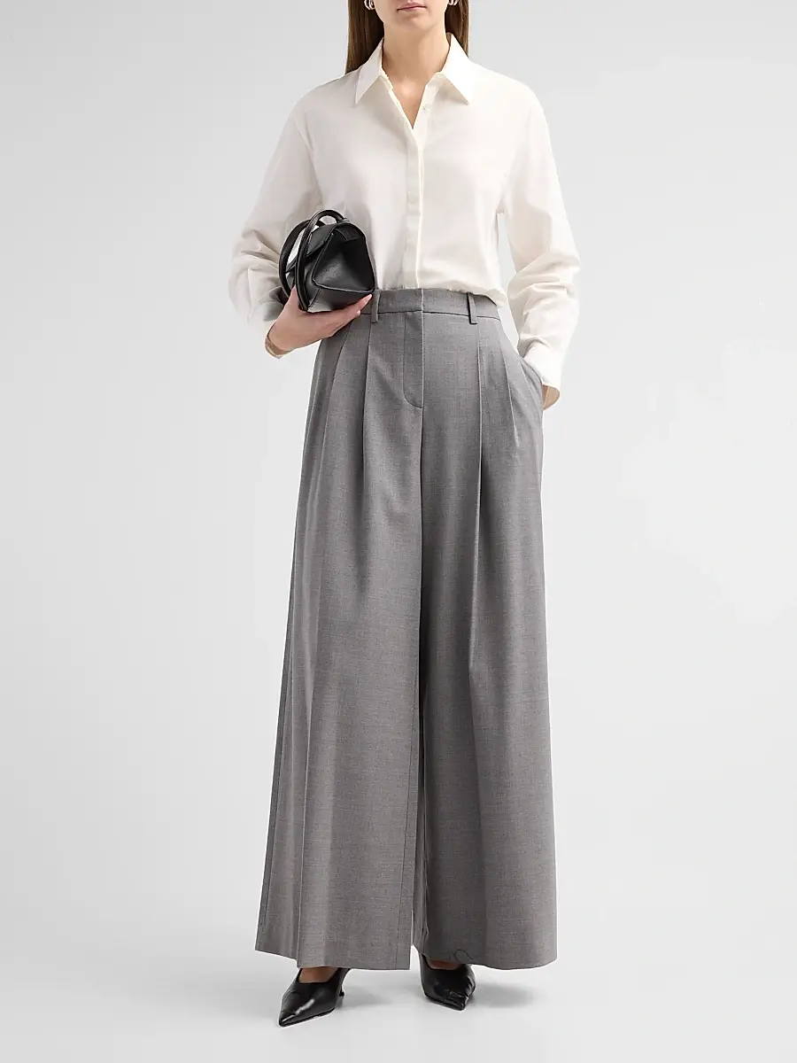 TWP Women's Avery Pleated Wide-Leg Trousers | Thumbnail 2 TWP Women's Avery Pleated Wide-Leg Trousers | Thumbnail 2