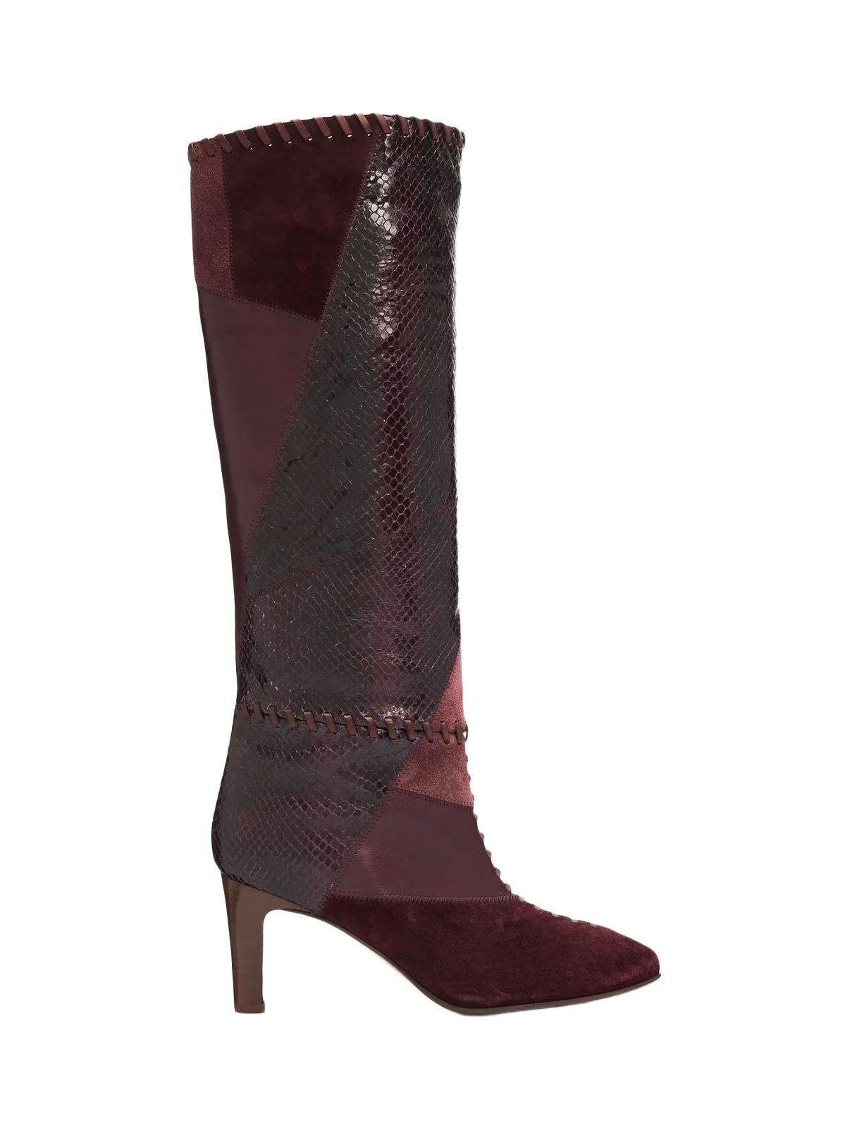 Women's Alchemy 75MM Patchwork Leather Knee-High Boots