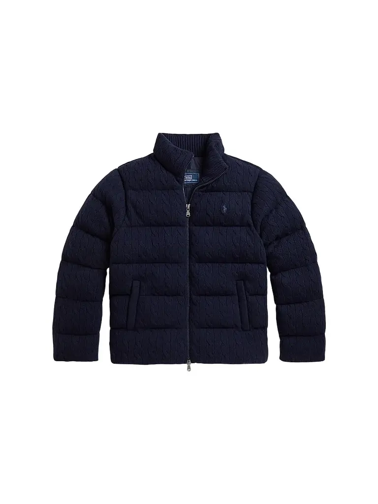 Polo Ralph Lauren Men's Cable-Knit Wool-Cashmere Sweater Jacket