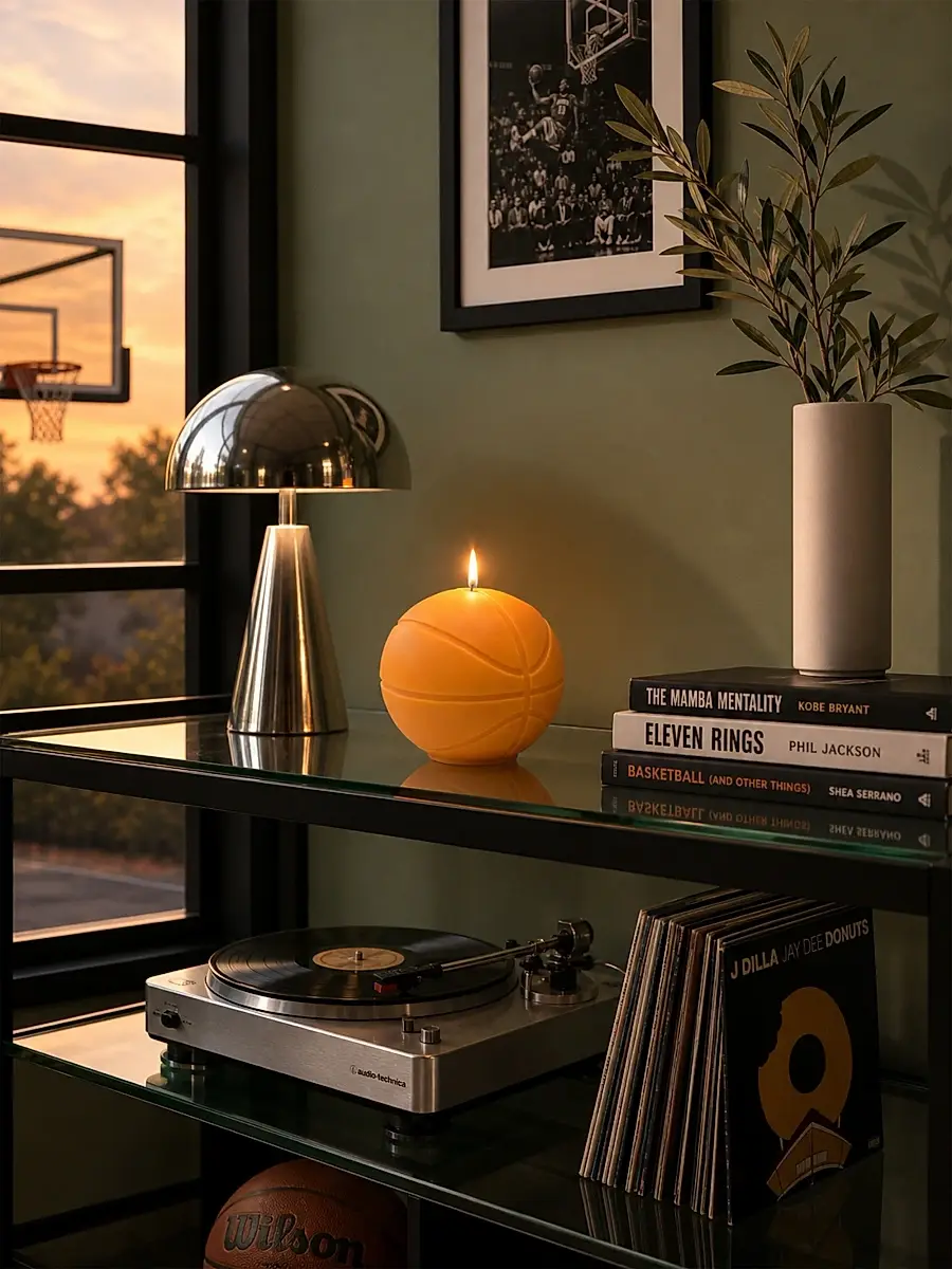 Davie Ocho Candle Co. Slam Dunk Basketball Candle | Thumbnail 4 Davie Ocho Candle Co. Slam Dunk Basketball Candle | Thumbnail 4