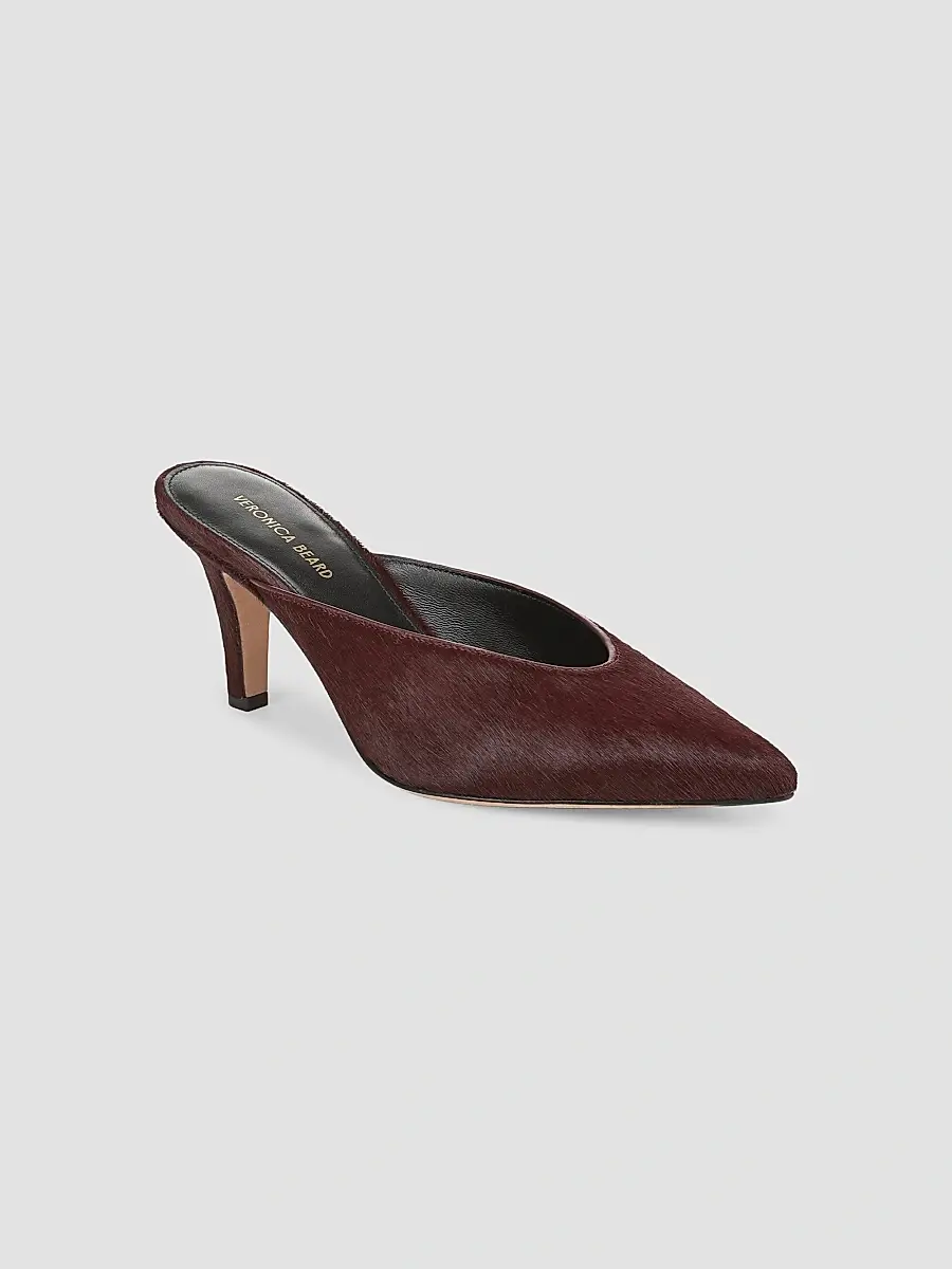 Veronica Beard Women's Rochelle 75MM Calf Hair Mules | Thumbnail 2 Veronica Beard Women's Rochelle 75MM Calf Hair Mules | Thumbnail 2