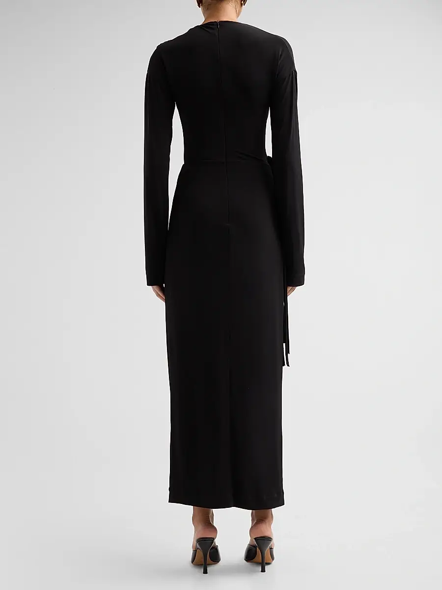 Altuzarra Women's Garland Fringe Draped Maxi Dress | Thumbnail 3