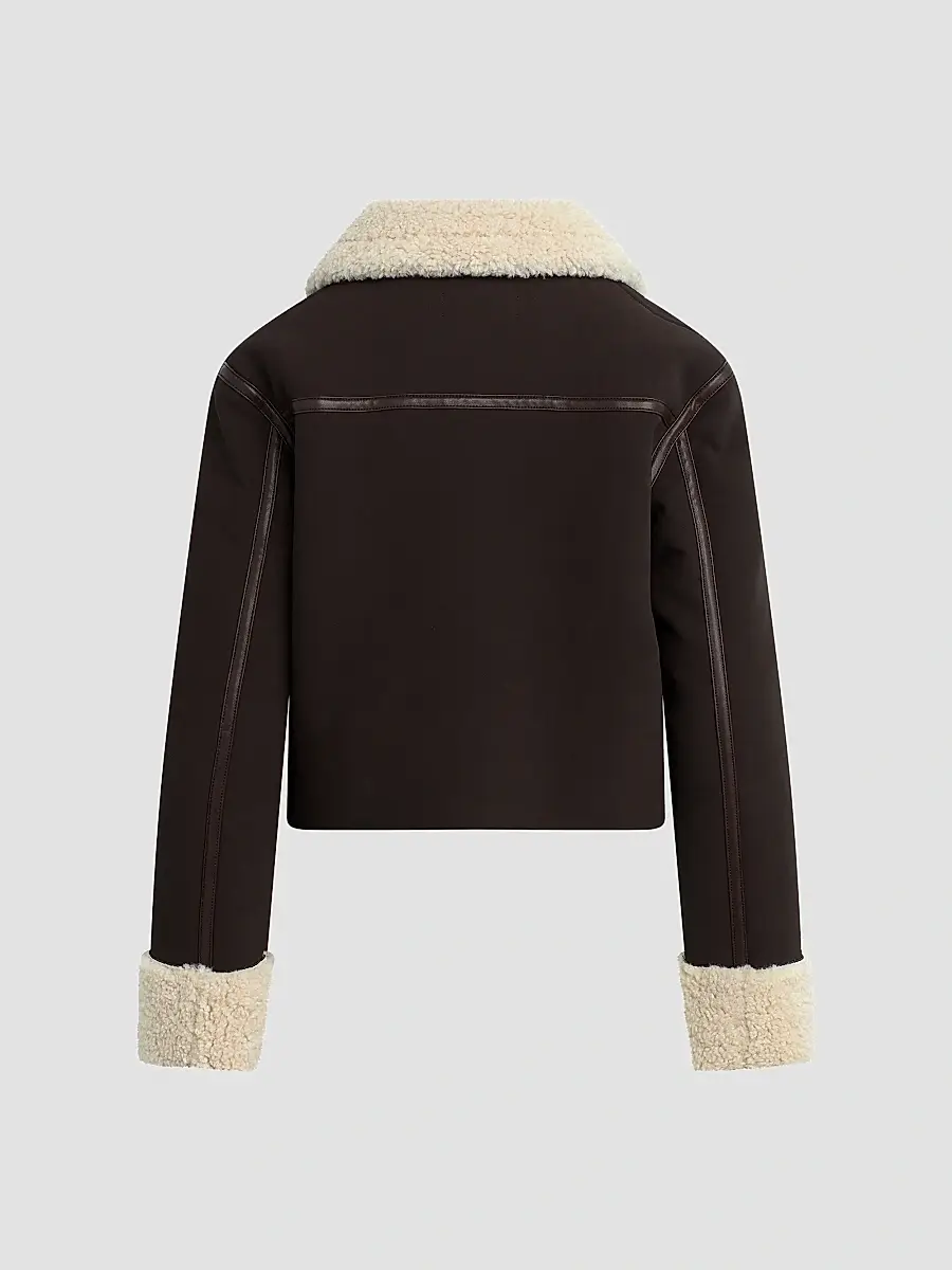 Hudson Jeans Women's Faux-Suede Shearling Jacket | Thumbnail 7 Hudson Jeans Women's Faux-Suede Shearling Jacket | Thumbnail 7