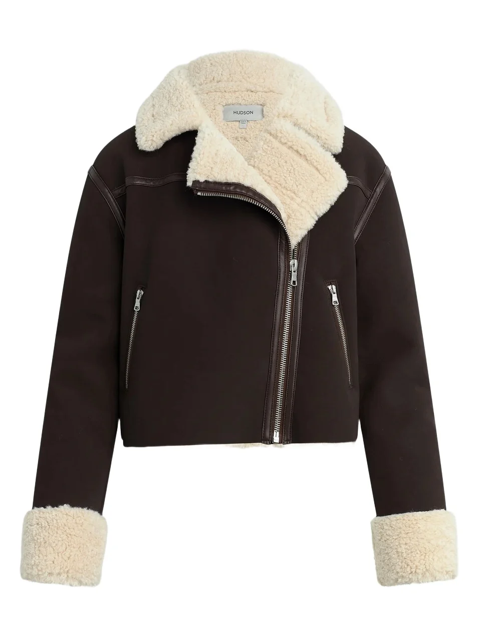 Women's Faux-Suede Shearling Jacket