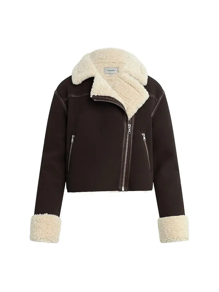 Women's Faux-Suede Shearling Jacket Women's Faux-Suede Shearling Jacket