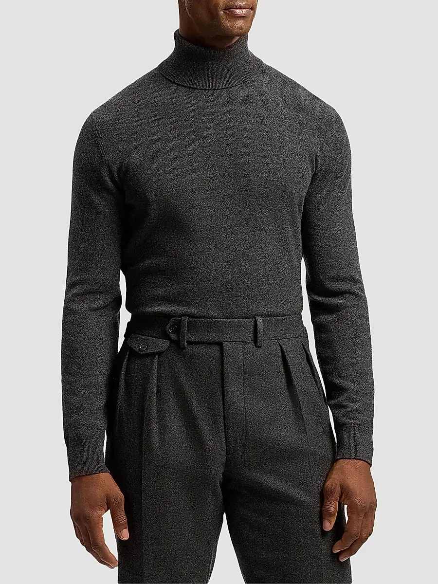 Ralph Lauren Purple Label Men's Cashmere Turtleneck Sweater | Thumbnail 4 Ralph Lauren Purple Label Men's Cashmere Turtleneck Sweater | Thumbnail 4
