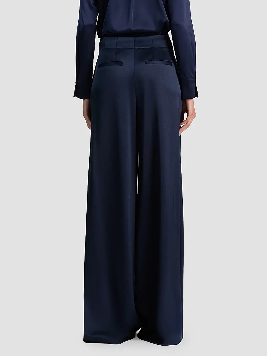 Alice + Olivia Women's Eloise Pleated-Front Wide-Leg Pants | Thumbnail 3