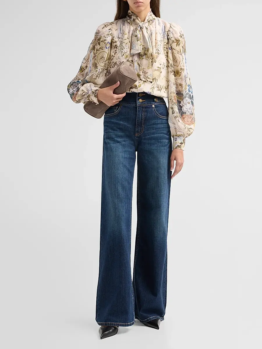 Kobi Halperin Women's Beau Floral Tieneck Blouse | Thumbnail 2 Kobi Halperin Women's Beau Floral Tieneck Blouse | Thumbnail 2